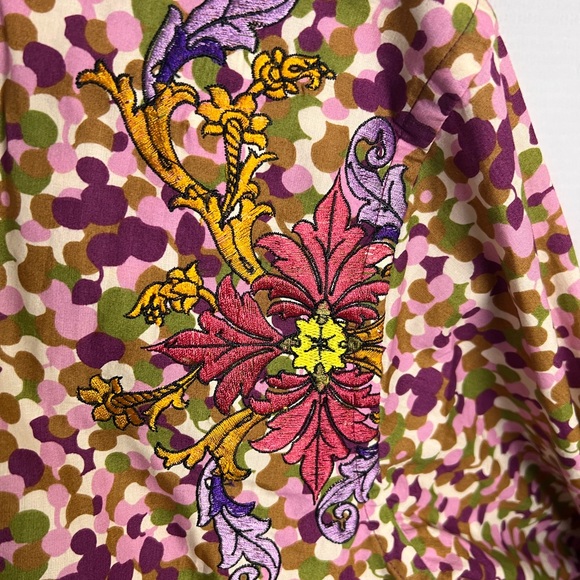 Robert Graham M Pink and Green Patterned Shirt - Picture 5 of 6